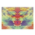thumbnail image 1 of Safari Cutting Board, Polygonal Lion Face with Geometric Shades and Effects Exotic King of Jungle Theme, Decorative Tempered Glass Cutting and Serving Board, Large Size, Multicolor, by Ambesonne, 1 of 1