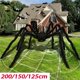 thumbnail image 2 of Araña negra para decoración de Halloween, accesorio de Casa Encantada para interiores y exteriores, barras gigantes, arañas negras gigantes, vívidas y aterradoras, 2 of 4