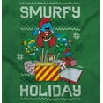 thumbnail image 2 of Ugly Christmas Pattern Smurfy Holiday Men's Graphic T Shirt Tees Brisco Brands S, 2 of 6