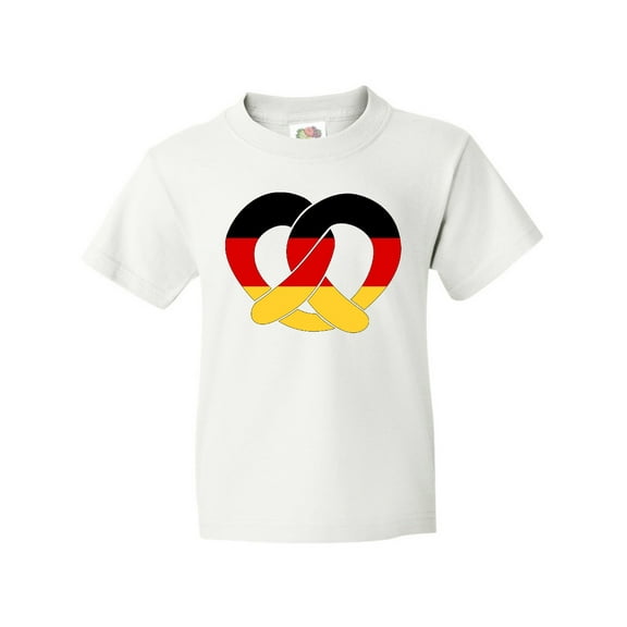 Inktastic German Flag in Pretzel Shape Youth T-Shirt