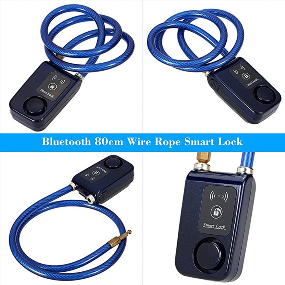 Bluetooth Bike Lock Alarm 110dB Universal Security Smart Bike Alarm Lock System Anti-Theft Vibration Alarm for Bicycle Motorcycle Door Gate Lock, APP Control