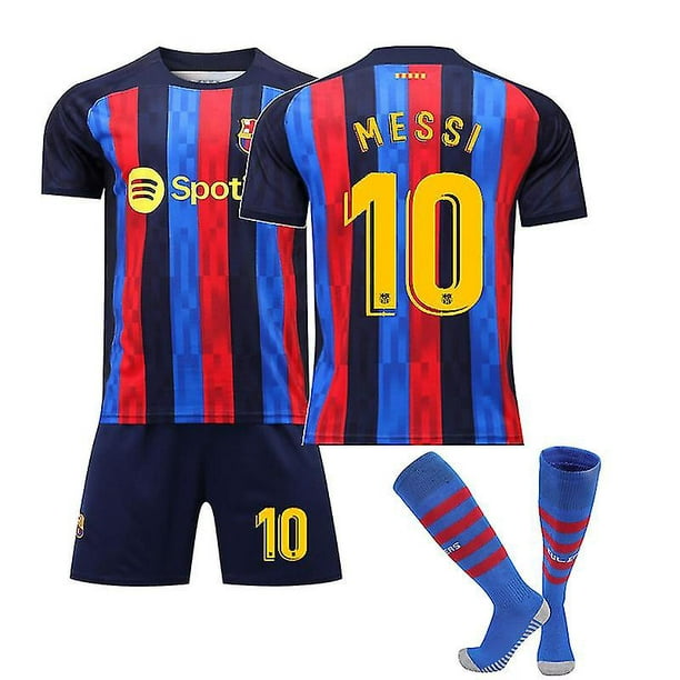 Kit de football pour enfants Messi No.10 Kit de t-shirt d