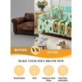 thumbnail image 5 of Happy St. Patrick's Day Couch Cover, Green Gnomes Lucky Leaves Clovers Sofa Cover Blanket for 2 Seat Cushion, Sectional Sofa Slipcover Furniture Protector for Living Room Bedroom 71''x102'', 5 of 9