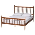 thumbnail image 5 of Baxton Studio Deance Retro-Modern Platform Bed, Queen, Walnut Brown, 5 of 9