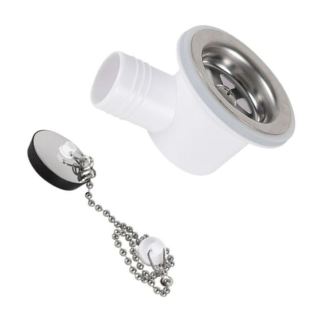 Decodeary Bouchon de Drain d'Évier Angle de Trou Facile de Qualité Supérieure à Installer pour VR avec Tube Sans Tube 7,6 cm