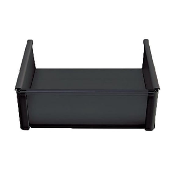 Jifram Extrusions Plastic Basket with Transparent Front, Black - 8 x 10 in.