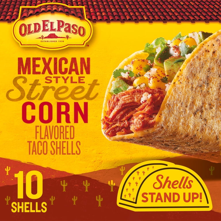 Old El Paso Stand 'N Stuff Taco Shells, 10 Ct, Mexican Street Corn