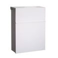 thumbnail image 3 of GROWTH TANK Wall Mount Mailbox Drop Box Post Letter with Lock Metal Postbox Vintage Key Lock White, 3 of 9