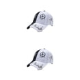 thumbnail image 2 of Qarigey Gorra de béisbol unisex de moda para la playa y actividades al aire libre sombreros para mujeres gorras de béisbol anillos blancos anillos blancos negros 2Conjunto, 2 of 6