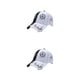 thumbnail image 2 of Qarigey Gorra de béisbol unisex de moda para la playa y actividades al aire libre sombreros para mujeres gorras de béisbol anillos blancos anillos blancos negros 2Conjunto, 2 of 6