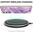 thumbnail image 3 of Compatible with Samsung Galaxy S21 FE Case, Galaxy S21 FE Case Ultra Slim Marble Luxury Glossy Rubber Durable Shockproof Protective Phone Case for Samsung Galaxy S21 FE Marble Purple YBT, 3 of 10