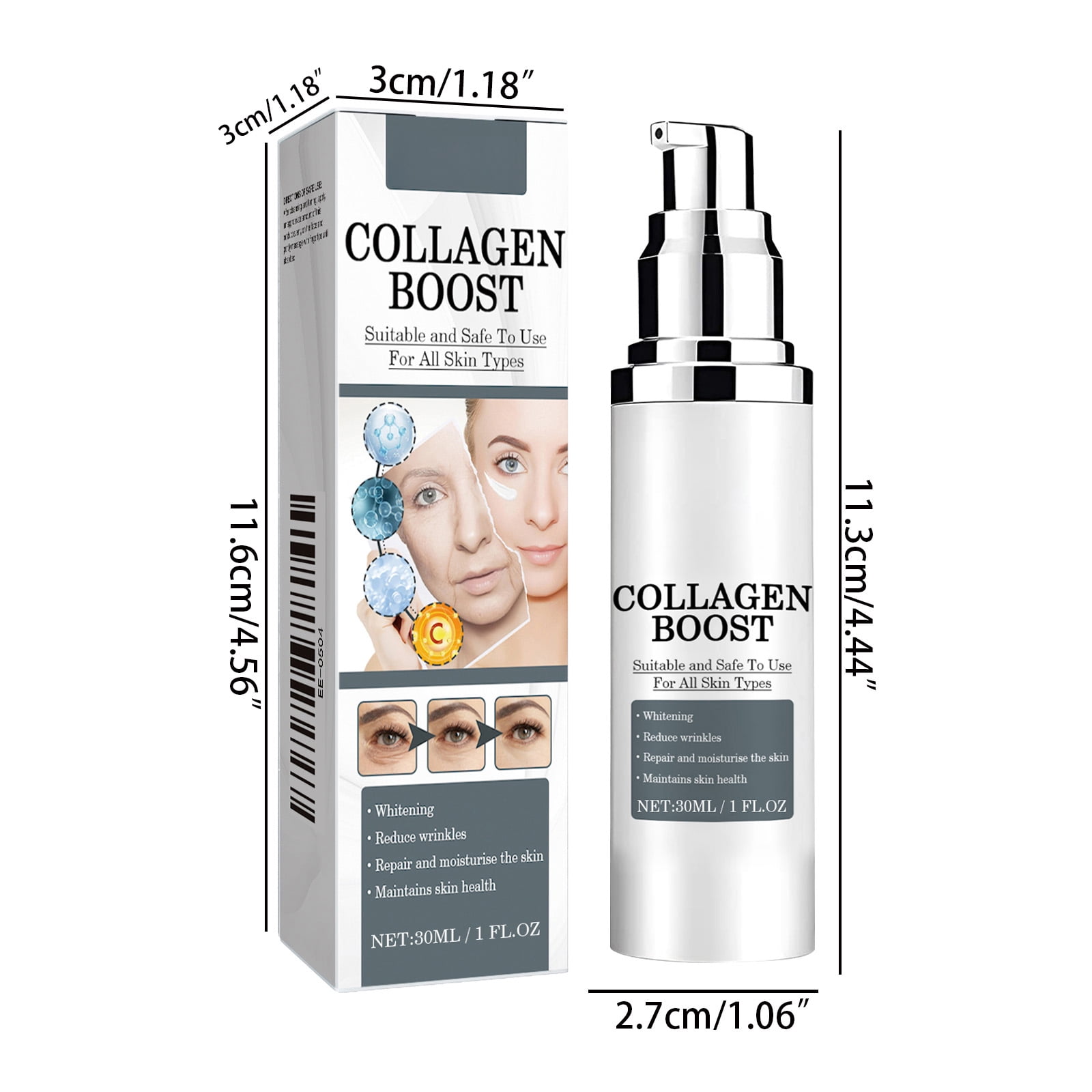 Alvantor Collagen Cream Face Moisturizer Anti Aging Firming 1fl.oz