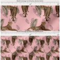 thumbnail image 2 of Soimoi Cotton Voile Fabric Leaves & Leopard Animal Print Fabric by The Yard 42 Inch Wide, 2 of 7