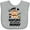 AC-Heather Grey, variant on Inktastic Monkey I Love Hanging out with My Mommy Boys or Girls Baby Bib
