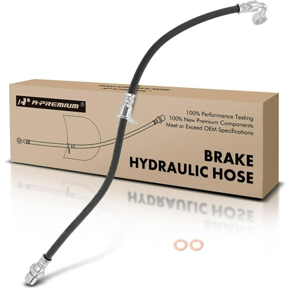 A-Premium Rear Passenger Brake Hydraulic Hose Compatible with Subaru Models - Legacy 2010-2014, Outback 2013-2014, 2.5L 3.6L - Replace# 26541AJ061