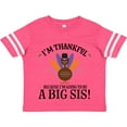 thumbnail image 3 of Inktastic Thanksgiving Big Sis Announcement Turkey Girls Toddler T-Shirt, 3 of 5