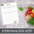 Recipe Book With 30 Blank Pages and Page Protectors, Write In Your Own Recipes. FREE PEN