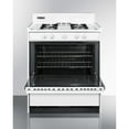 thumbnail image 3 of 30" wide gas range in white with open burners and spark ignition, 3 of 5
