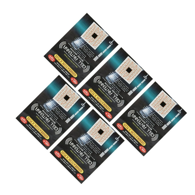 Pegatizas de Mejora de la Señal del Teléfono, Antena que aumma la Señal del Teléfono Booster Portable 5 PCS Auto Adhesivo Para Acampar Para Walkie Talkies