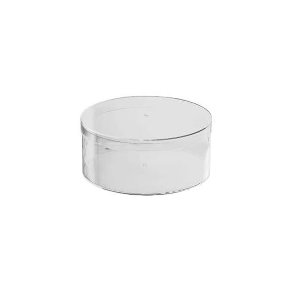 Clear Acrylic Boxes Round 5.25"X2.25" 16 Pack