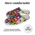 thumbnail image 6 of Lsque Colorful Bulldog Pattern Womens Comfort Cotton on Scuff With Memory Foam and Anti-skid Sole Slipper-37/38, 6 of 7