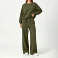 thumbnail image 6 of QQZ Wide Leg Pants 2 Piece Outfit For Women, Workout Sets For Women, Long Sleeve Top And Palazzo Pants Casual Tracksuit, 6 of 6