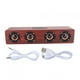 thumbnail image 5 of Altavoz Bluetooth, Altavoz Bluetooth de grano de madera rojo Altavoz inalámbrico Valor excepcional, 5 of 9