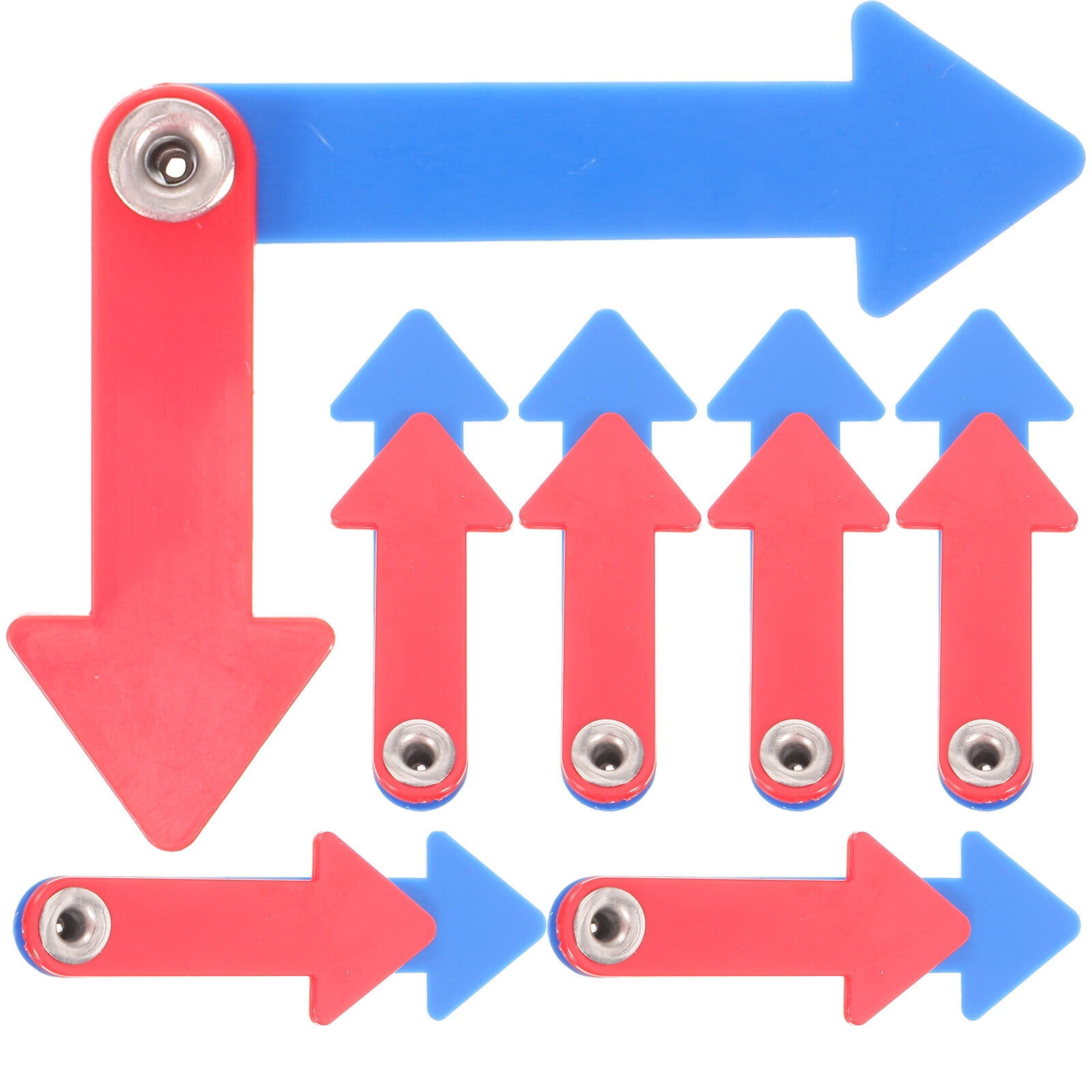 10 Sets Plastic Clock Hands Time Telling Clock Hand Educational Clock