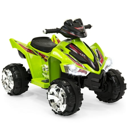 Best Choice Products Kids 12V Electric 4-Wheeler Ride-On with LED lights, Forward and Reverse, Green