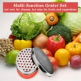 thumbnail image 6 of RUseeN Cheese Grater With Airtight Storage Container, cheese shredder & vegetable grater, Box Grater, Red, 6 of 7