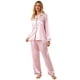 thumbnail image 5 of Conjunto de pijama de satén Schbbta para niñas de 11 a 12 años, color rosa brillante, 5 of 8