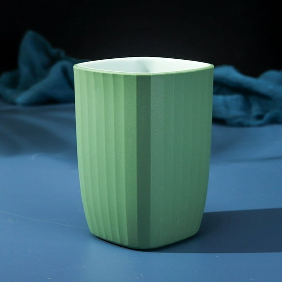 Firefly Hope 300ml Bathroom Tumbler Cup, Multi-Use Toothbrush & Mouthwash Cup, Compact Daily Bathroom Drinkware for Oral Care & Hydration-2Pcs,Green