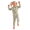thumbnail image 6 of mgoYE Bamboo Viscose Toddler Kids Pajamas Set, Long Sleeve Boys Girls 2-Piece Snug Fit PJs, Cozy All-Season Jammies, Breathable, Stretchy, 6 of 9