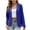 Dark Blue1, variant on Posijego Womens Crop Cardigan Dress Casual Long Sleeve Business Open Front Blazer Jacket Work Outerwear