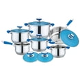 thumbnail image 1 of Batería de Cocina 12 pzs Fraciel Omania Azul Acero Inoxidable, 1 of 4