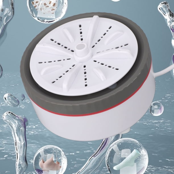 Mini Lavadora Turbo, Lavadora Portátil Alimentada Por USB, Lavadora Turbo Multifunción Ajustable Temporizada Para Ropa Pequeña