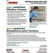 WB Marvin Frost King AWS1545 Adjustable Window Screen, 15in High x Fits 25-45in Wide, 25-45 W
