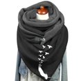 thumbnail image 3 of Foulard pour Femmes Chaude en Coton Imprimé Bouton Mode Châles Doux, 3 of 3