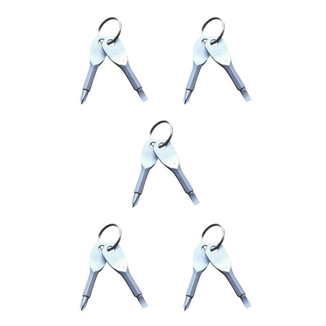 Advancent 1 Juego de destornillador multifunción Mini de acero inoxidable, destornilladores ranurados con forma de llave, llavero, herramienta de Type3 NO3 Advancent CBP003887