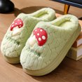thumbnail image 3 of Zapatillas de algodón de Suela Gruesa para Mujer en otoño e Invierno Zapatillas de Pareja de Felpa de Hongos Lindas para Interior para Hombres en Invierno Zapatillas de algodón Antideslizantes cálidas, 3 of 5