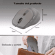 thumbnail image 4 of Ratón Inalámbrico Recargable Bluetooth Silencioso De 2.4g Gris, 4 of 5