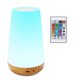 thumbnail image 2 of Luz de noche LED, lámpara de noche, luz de noche táctil que cambia de color, lámpara de escritorio recargable con control remoto para dormitorio, habitación de bebé y sala de estar, color madera, 2 of 5