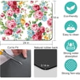 thumbnail image 3 of Rubber Dish Drying Mat for Kitchen Counter Large Pink Red Roses Floral Washable Quick Home Coffee Pad Fit Under Sink,Bar,Utensils 18x24in, 3 of 5