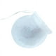 thumbnail image 1 of Zhuge 200 bolsas de filtro de papel desechables con cordón de 2,36" para hojas sueltas de té, café y especias, color blanco, 1 of 5