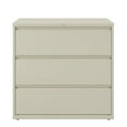 thumbnail image 2 of Hirsh 42 inch Wide 3 Drawer Metal Lateral File Cabinet for Home and Office, Holds Letter, Legal and A4 Hanging Folders, Putty, 2 of 6