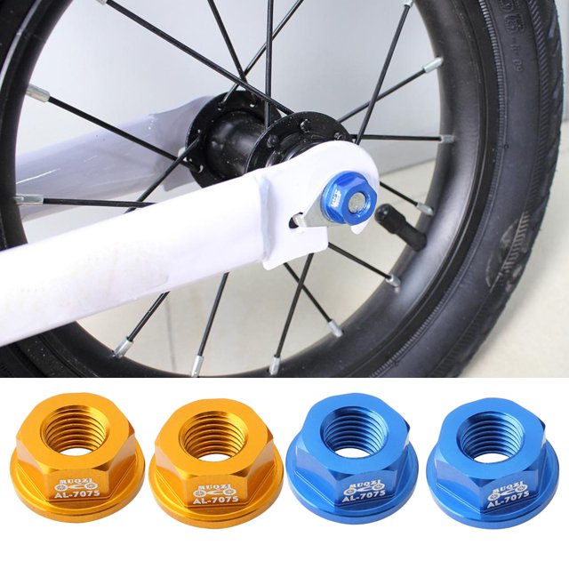 Paquete de 4 Tuercas DYNWAVEMX Tuerca de Brida de Aleación de Aluminio M8 para Bicicleta para Niños