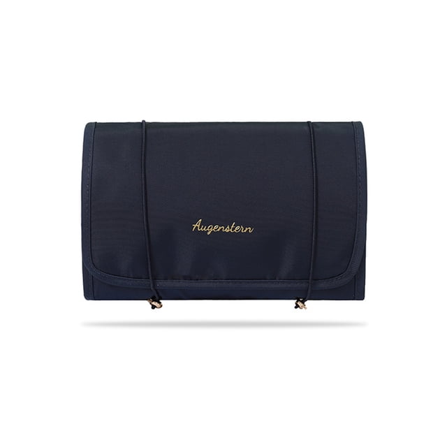 Bolsa de cosméticos colgantes de cuatro en uno Mangos de maquillaje multifuncional para suministros organizador de moda plegable para cumpleaños Navidad azul oscuro Sweethay HA010959-03