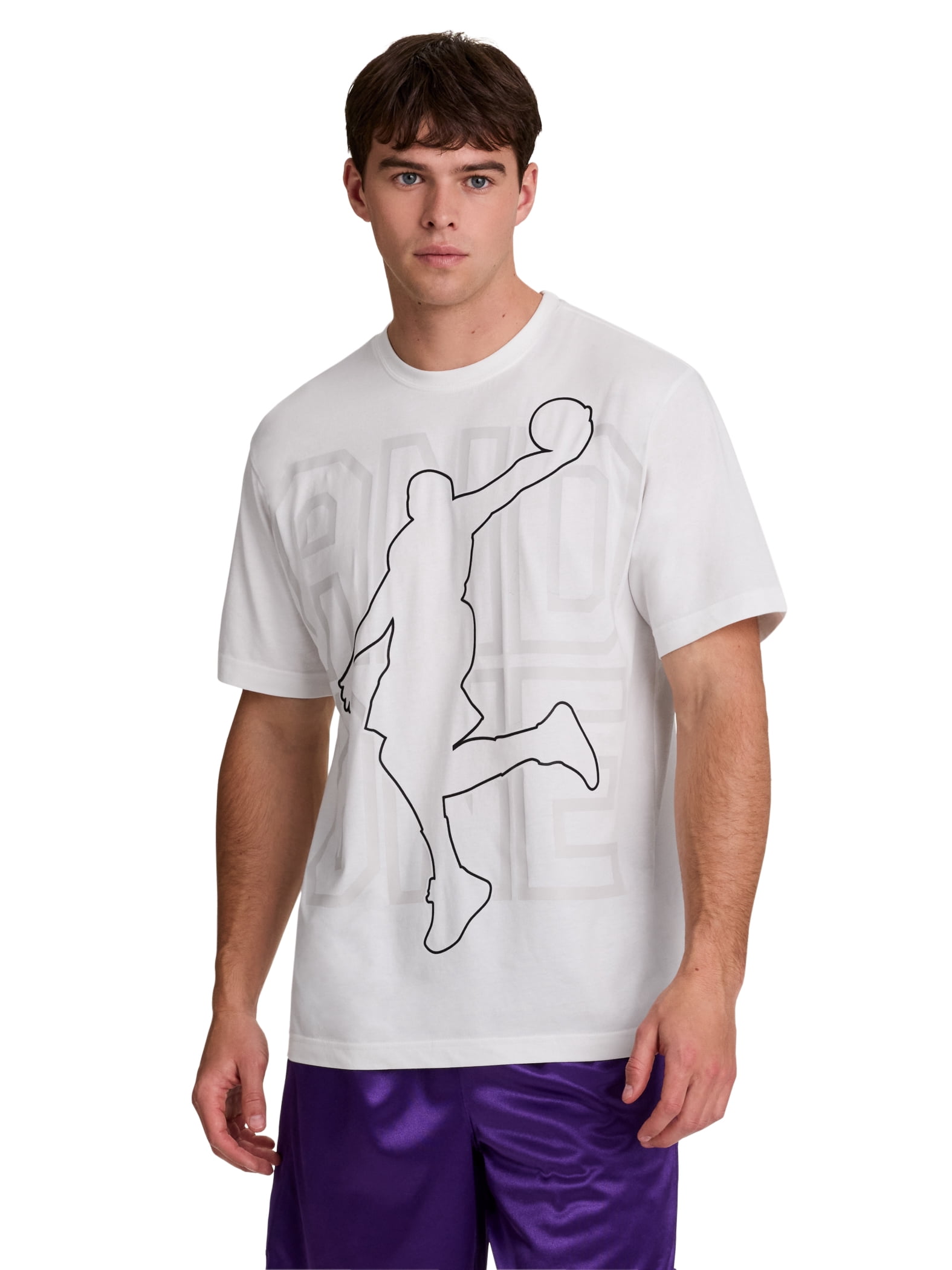 AND1 Men's and Big Men's Graphic T-Shirt, up to Size 5XL