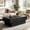 Black, variant on Fnova Modern Black 55 Inch Rectangle Wooden Coffee Table, Large Center Table, Cocktail Tea Table for Living Room, Reception Room, Office, Apartment