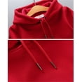 thumbnail image 4 of Toddler Hoodies Boys Fashion Fleece Pullover Hoodie Girls Boys Fashion Hoodies Kids Long Sleeve Hooded Sweatshirts with Kangaroo Pocket Red 5-6 Years, 4 of 6
